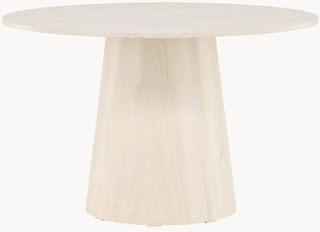 Mesa de jantar redonda com efeito de madeira Lanzo, Ø 120 cm