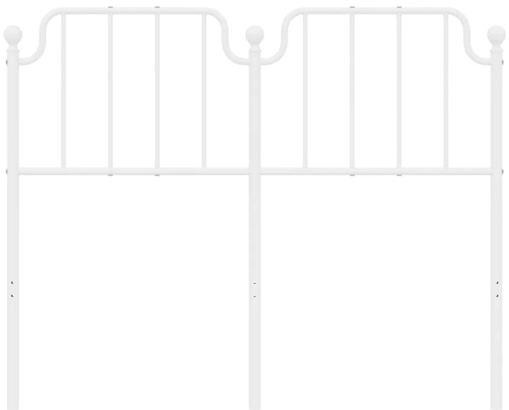 Cabeceira de cama 120 cm metal branco