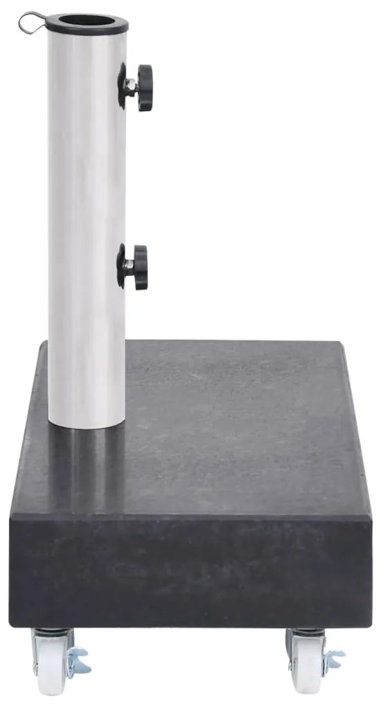 Base para guarda-sol 45x25x8 cm granito preto
