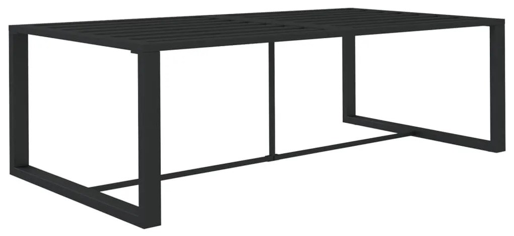 8 pcs conjunto lounge jardim com almofadões alumínio antracite