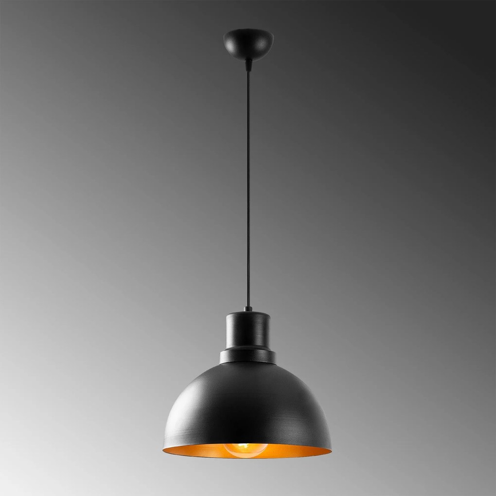 Candeeiro de Teto Dodo – Preto – 30 x 30 cm
