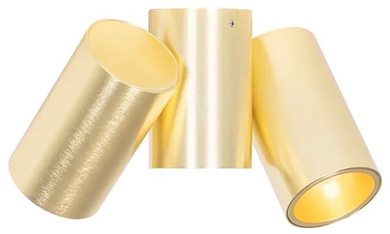 Foco de teto de design em latão 2 luzes ajustável - Michael