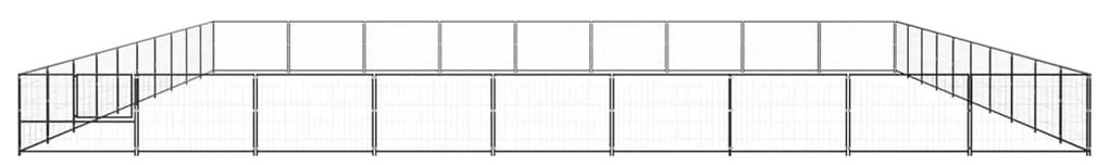 Canil para cães 90 m² aço preto