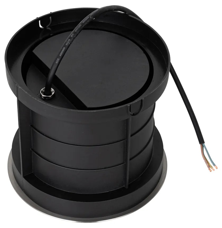 Projetores de chão modernos em aço 3 luzes IP65 - Tribus