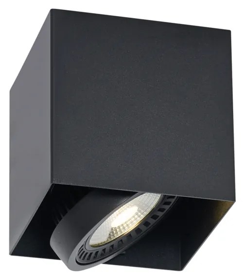 Foco de superfície moderno preto com LED regulável - Dionysos Moderno