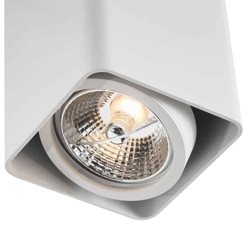 Foco de superfície de design branco GU10 70mm giratório e inclinável - Vox Design