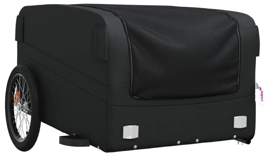 Reboque para bicicleta 45 kg ferro preto