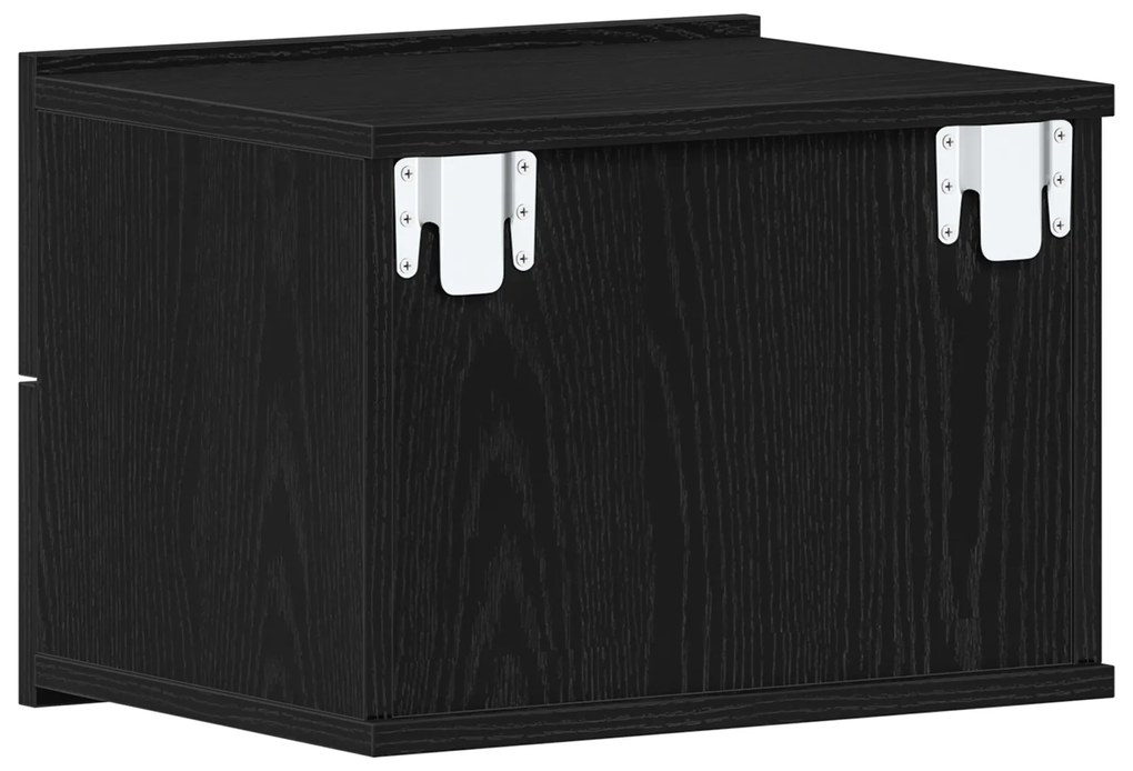 Cabeceira de Cama vidaXL Preta de Carvalho 40x30x30 cm em Madeira Comp