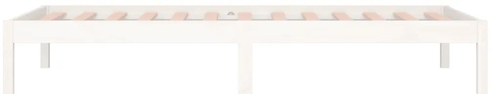 Sofá-cama sem colchão 80x200 cm madeira de pinho maciça branco