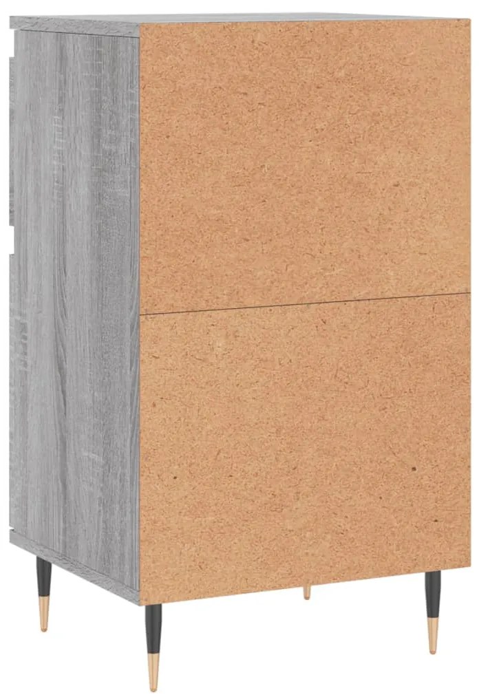 Aparadores 2 pcs 40x35x70 cm derivados madeira cinzento sonoma