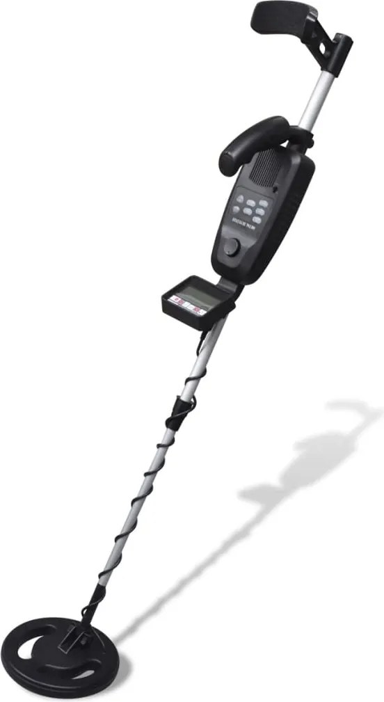 vidaXL Detetor de metais 20 cm ecrã LCD profundidade pesquisa 300 cm