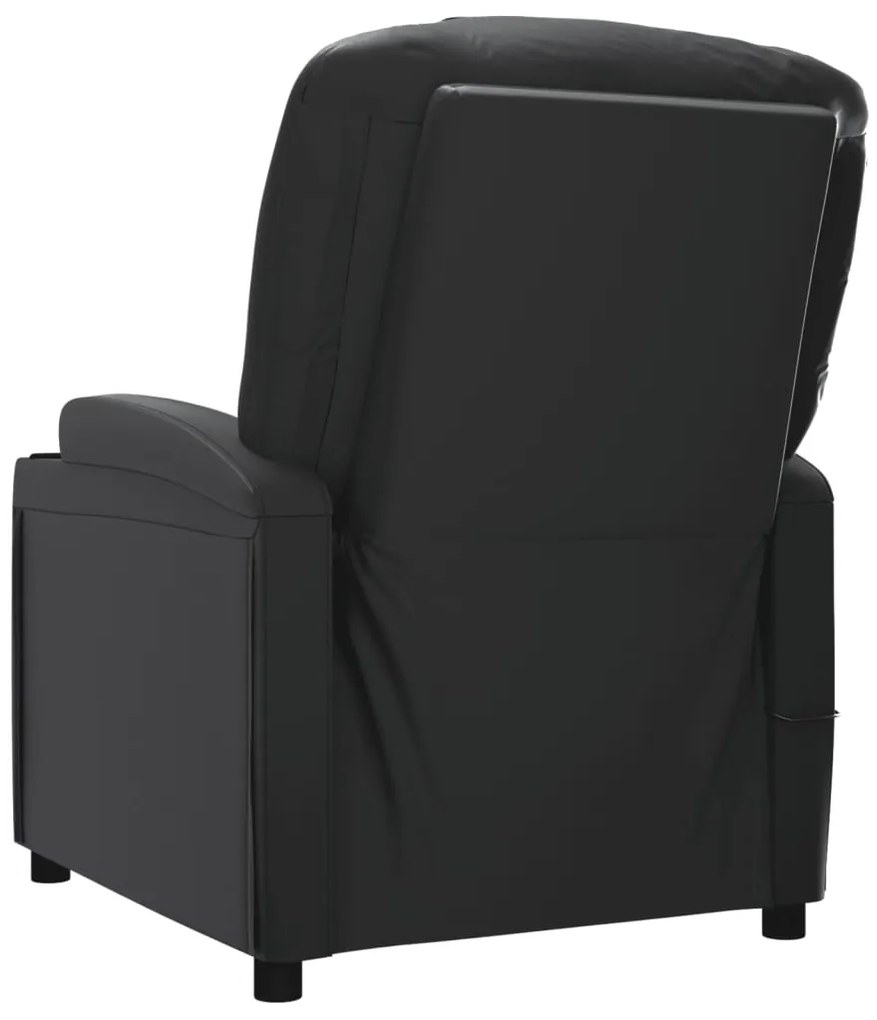 Poltrona elevatória couro artificial preto