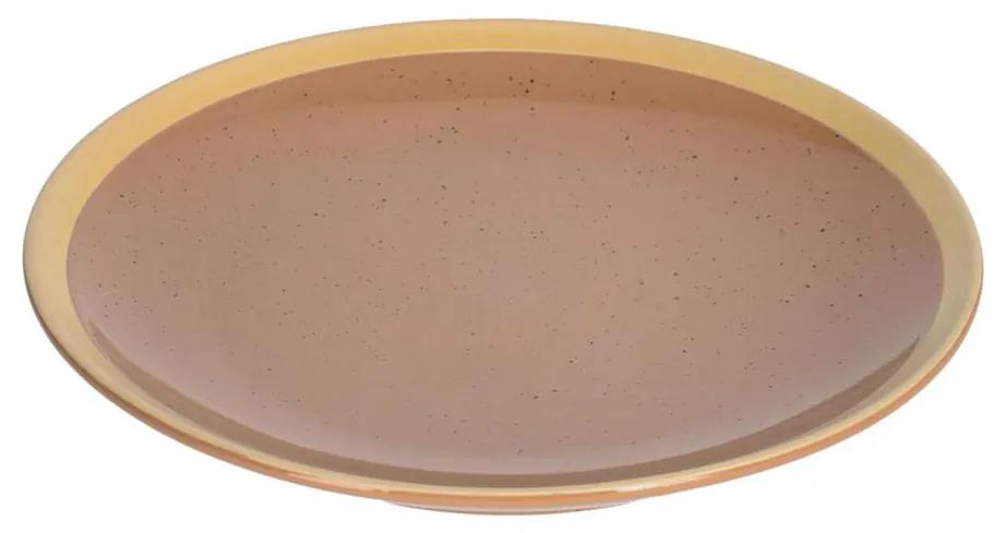 Kave Home - Prato de sobremesa Tilia de cerâmica castanho-claro
