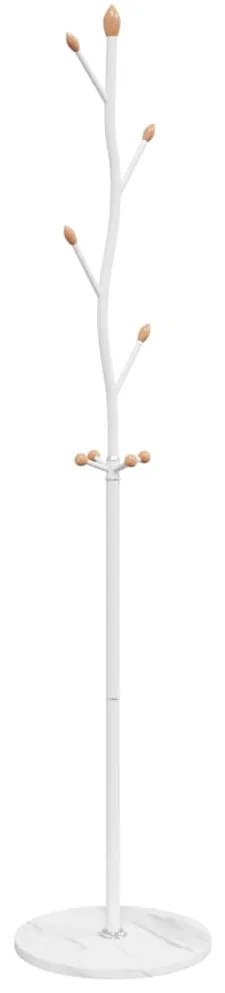 Bengaleiro 177 cm ferro revestido a pó branco