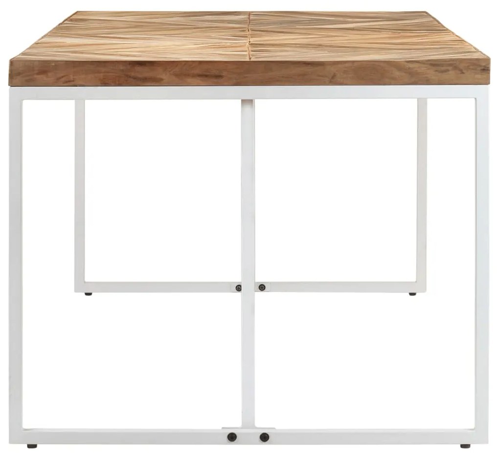 Mesa de jantar 180x90x76 cm madeira acácia maciça e mangueira