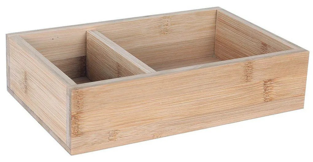 Caixa de Armazenagem Inde Bambu 23 x 15 x 6 cm