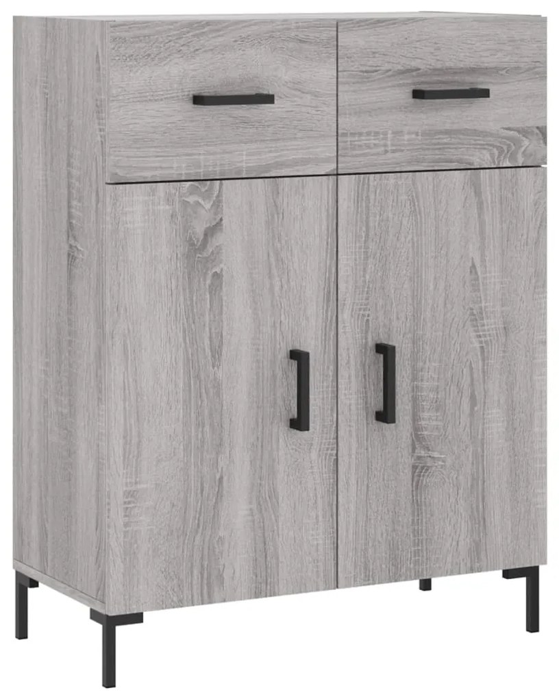 Armário alto 69,5x34x180 cm derivados de madeira sonoma cinza