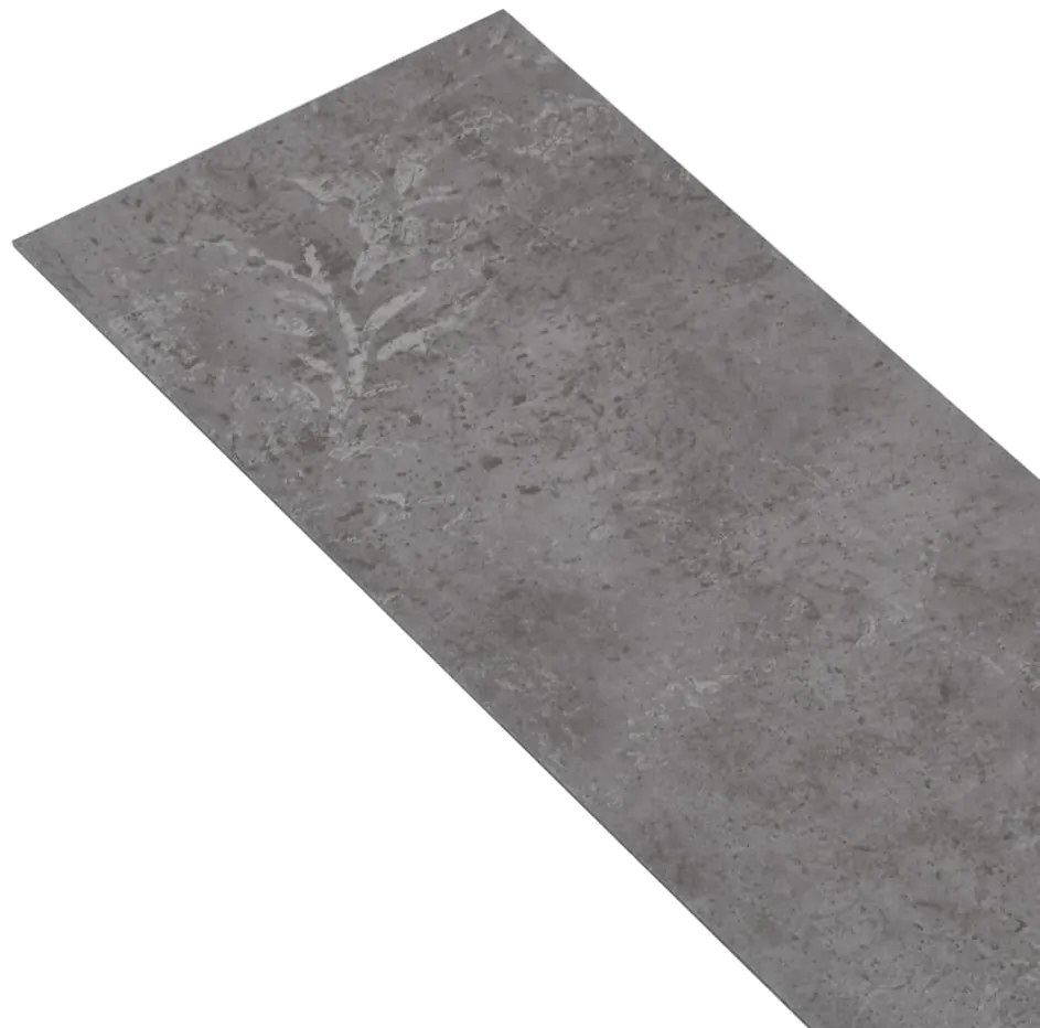 Tábuas de soalho PVC autoadesivo 5,02 m² 2 mm cinzento cimento