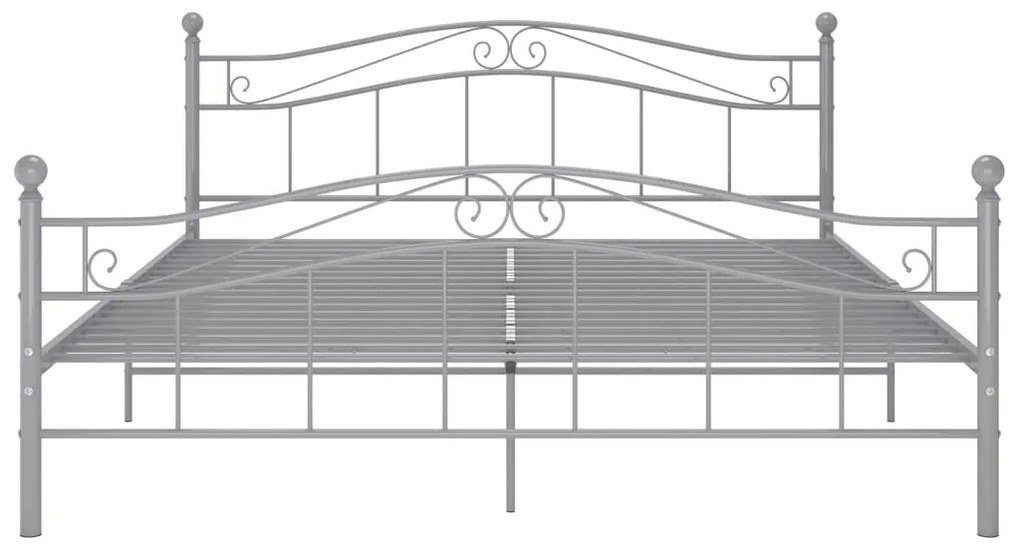 Estrutura de cama 180x200 cm metal cinzento