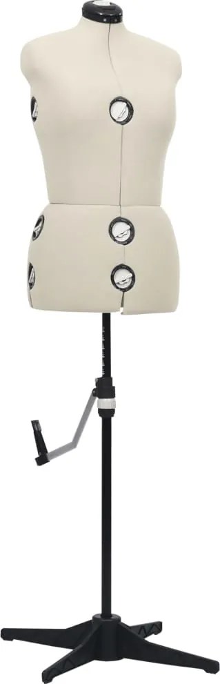Manequim feminino ajustável tamanho M 40-46 cor creme