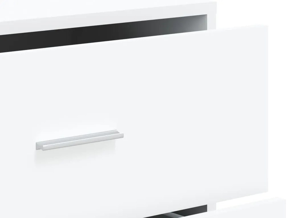 Aparadores 3 pcs 60x31x84 cm derivados de madeira branco