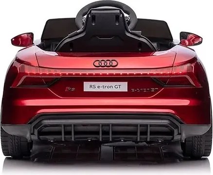 Carro elétrico para crianças Audi RS e-tron GT 12V com Pneus de borracha Vermelho