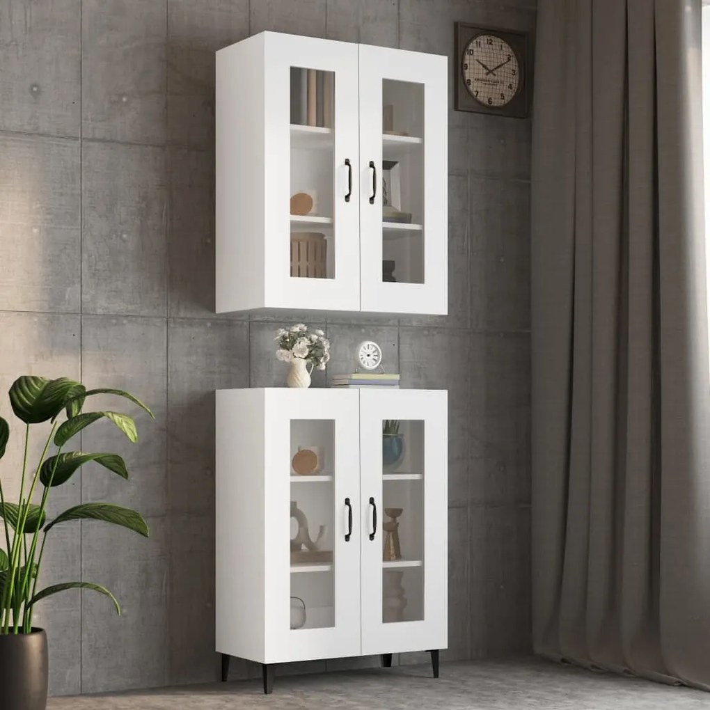 812285 vidaXL Armário de parede suspenso 69,5x34x90 cm branco