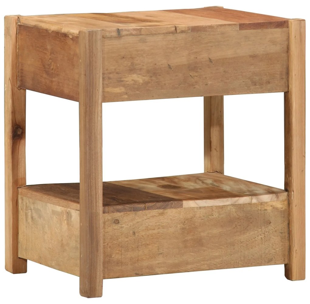 Mesa de Apoio vidaXL 43x32x46 cm Madeira Sólida Reclamada