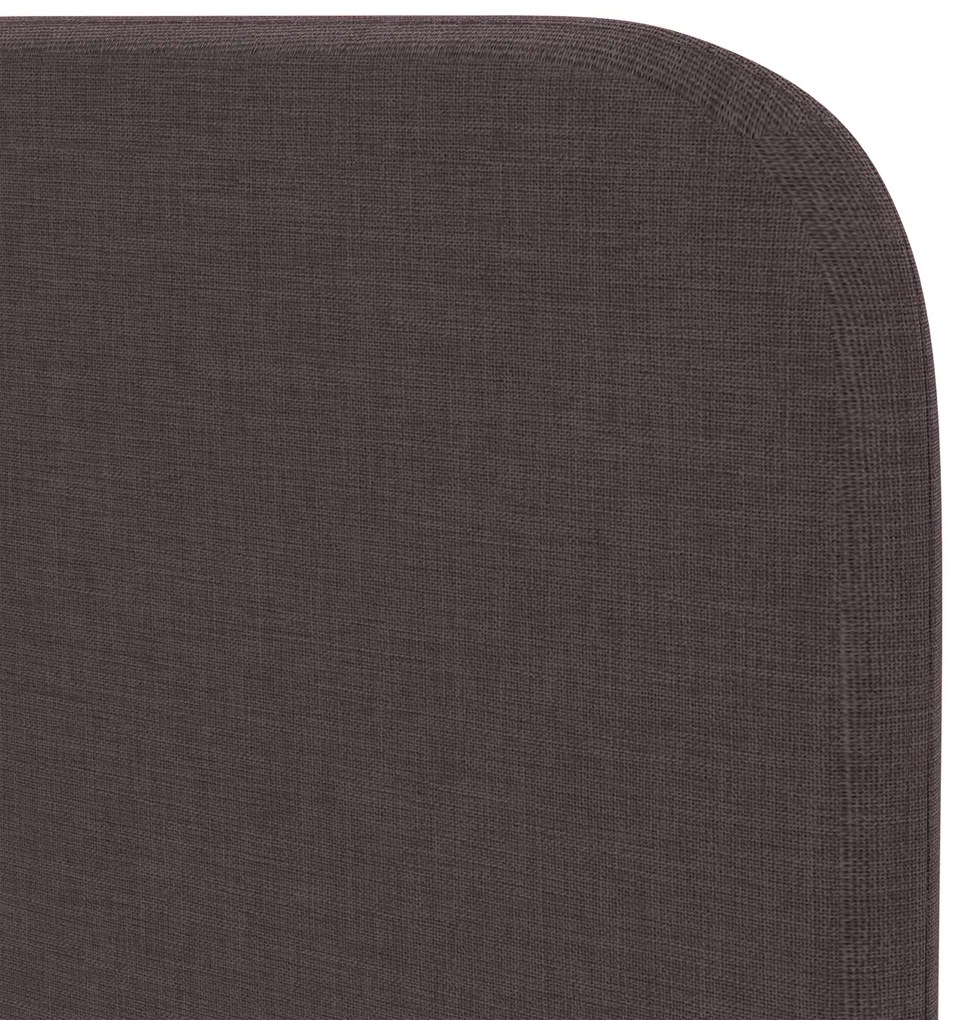 Arestas de Cabeceira 2 pcs Quadradas de Tecido Castanho Escuro