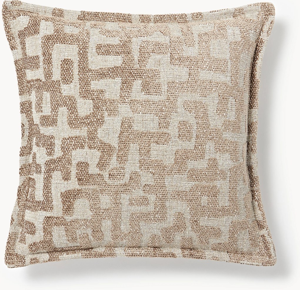 Almofada de viscose com padrão jacquard Contia