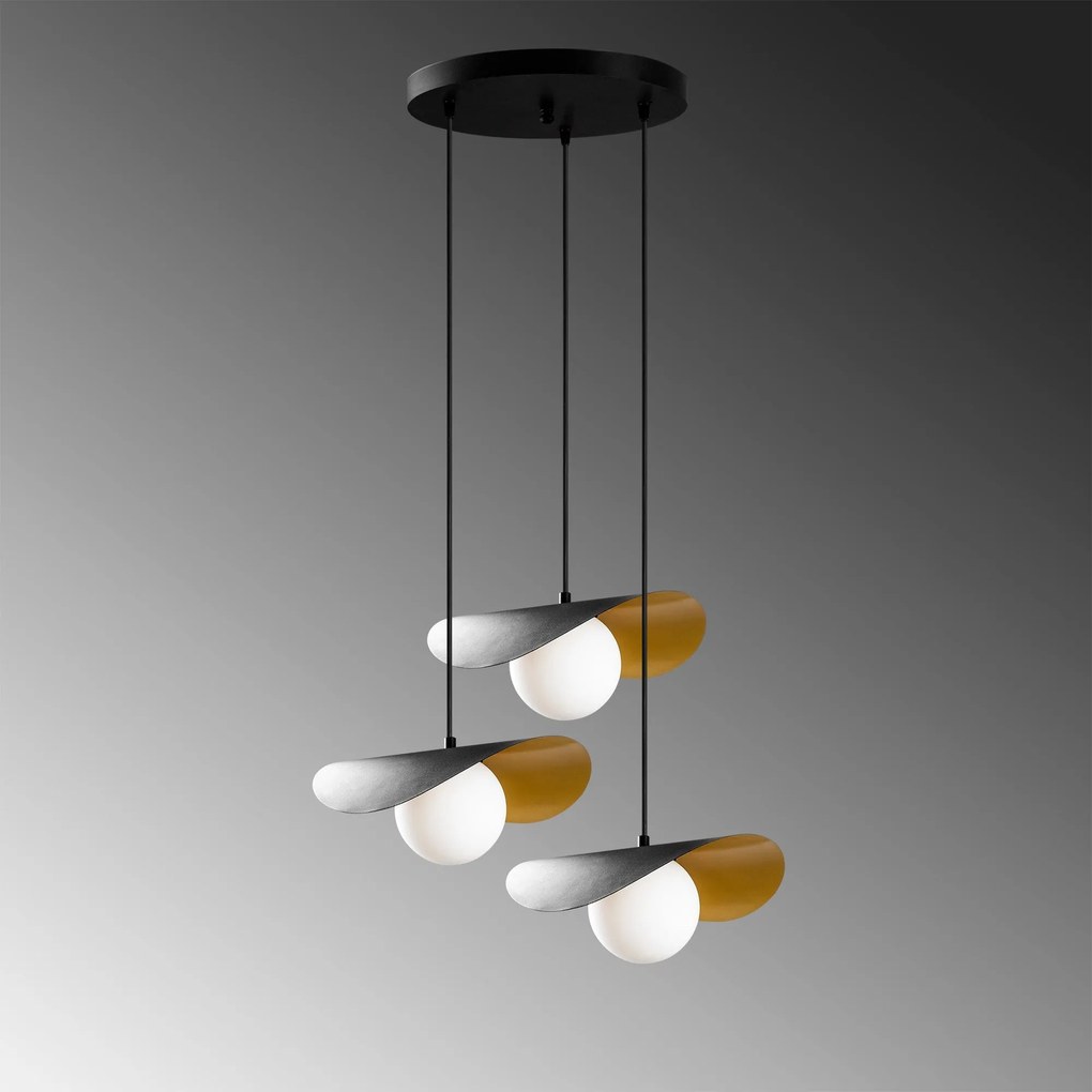 Candeeiro de Teto Vatoz – Preto – 60 x 60 cm