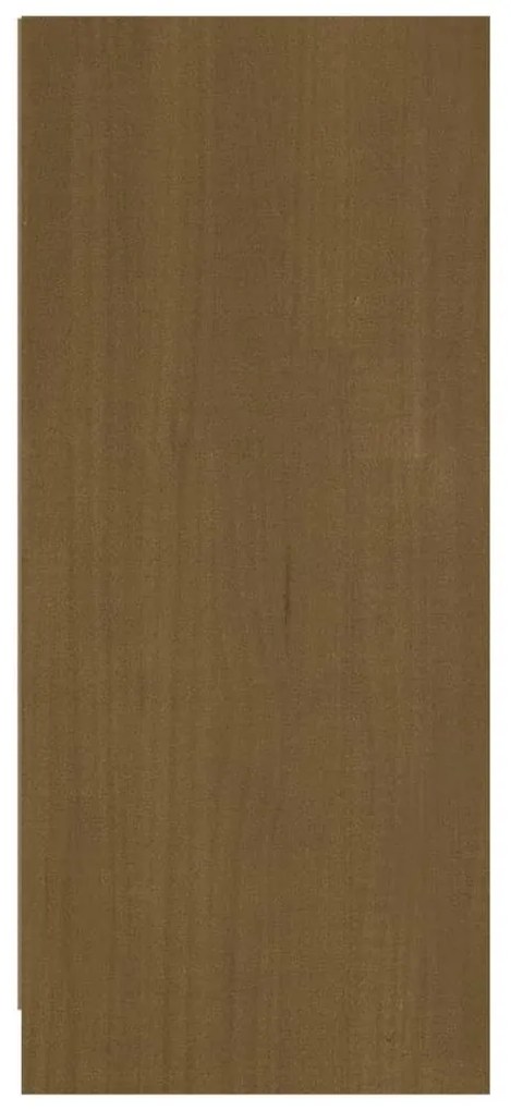Aparador pinho maciço 70x33x76 cm castanho mel