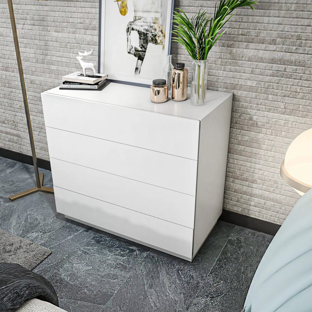 Cômoda Lines – Branco – 90 cm x 45 cm x 81,6 cm