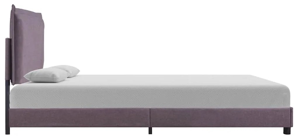 Estrutura para cama sem colchão Taupe Tecido 135x190 cm