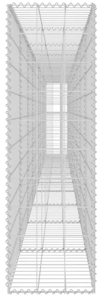 Muro gabião com tampas aço galvanizado 600x30x100 cm