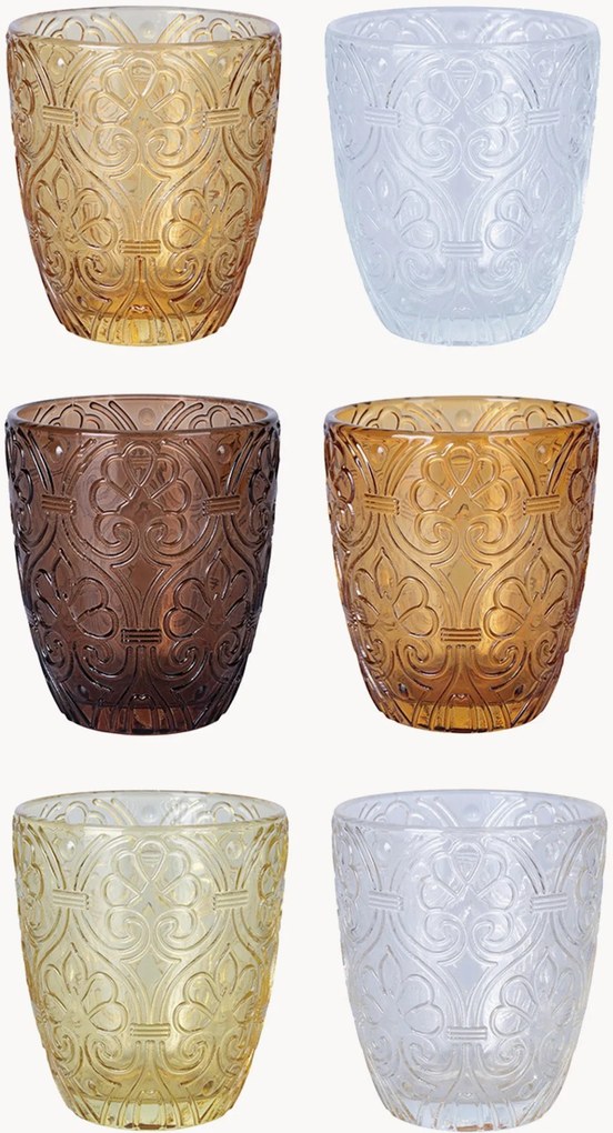 Copos Granada, conjunto de 6