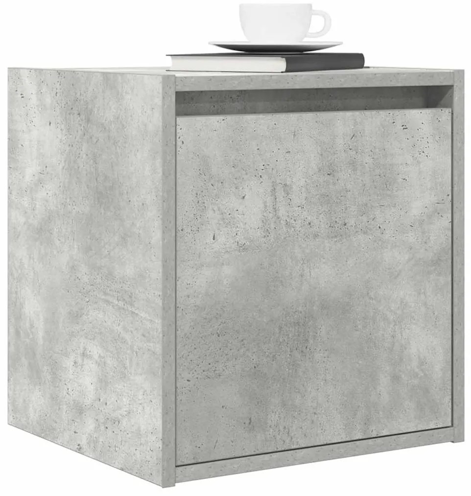 Mesas de cabeceira parede 2 pcs 38x34x40 cm cinza cimento