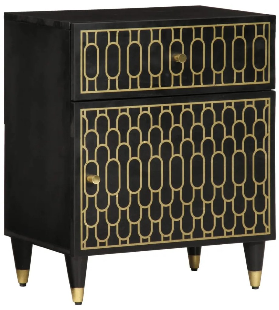 vidaXL Mesa de cabeceira 50x33x60 cm madeira de mangueira maciça