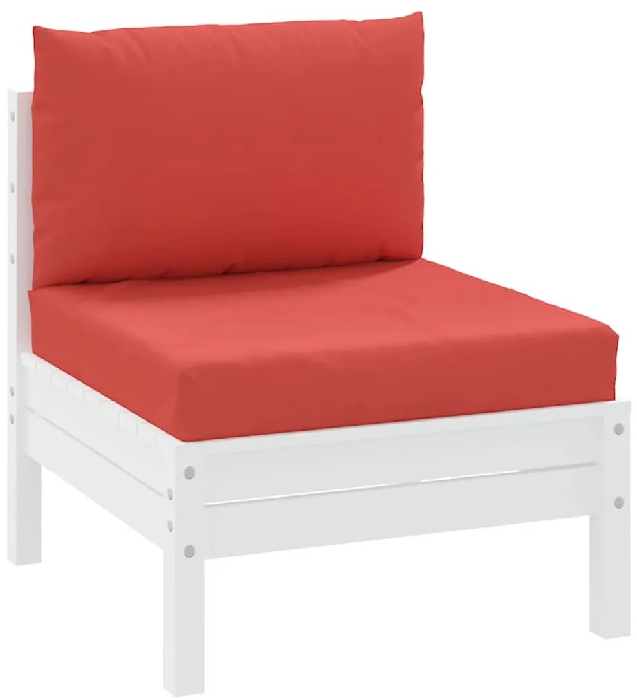 Almofadões p/ móveis de paletes 2 pcs tecido oxford vermelho