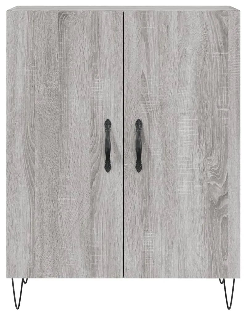 Armário alto 69,5x34x180 cm derivados de madeira sonoma cinza