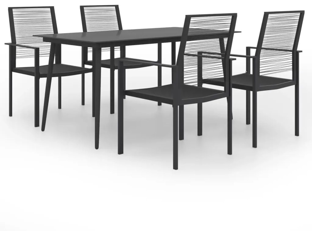 vidaXL 5 pcs conjunto de jantar para jardim
