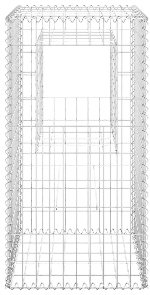 Postes/cestos gabião 2 pcs 50x50x100 cm ferro