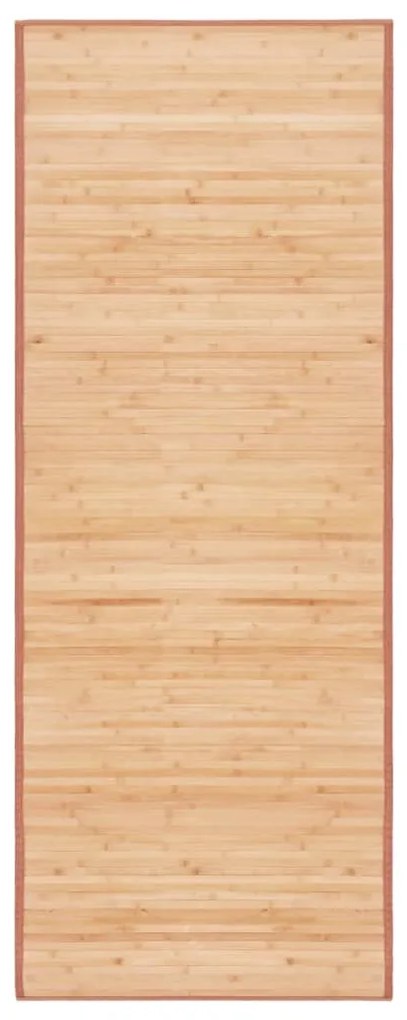 Tapete de bambu 80x200 cm castanho