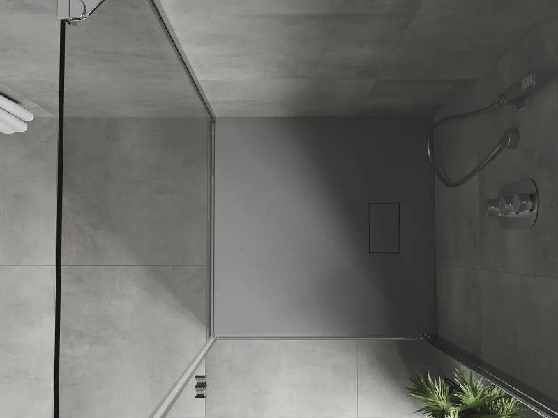 Mexen Hugo base de duche quadrada SMC 90 x 90 cm, cinza - 42619090