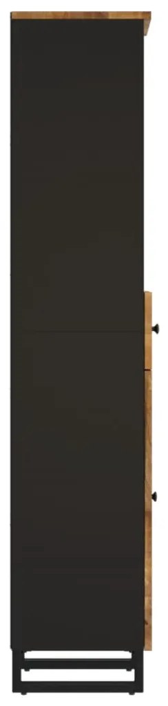 Armário de casa de banho 38x33x160 cm mangueira maciça