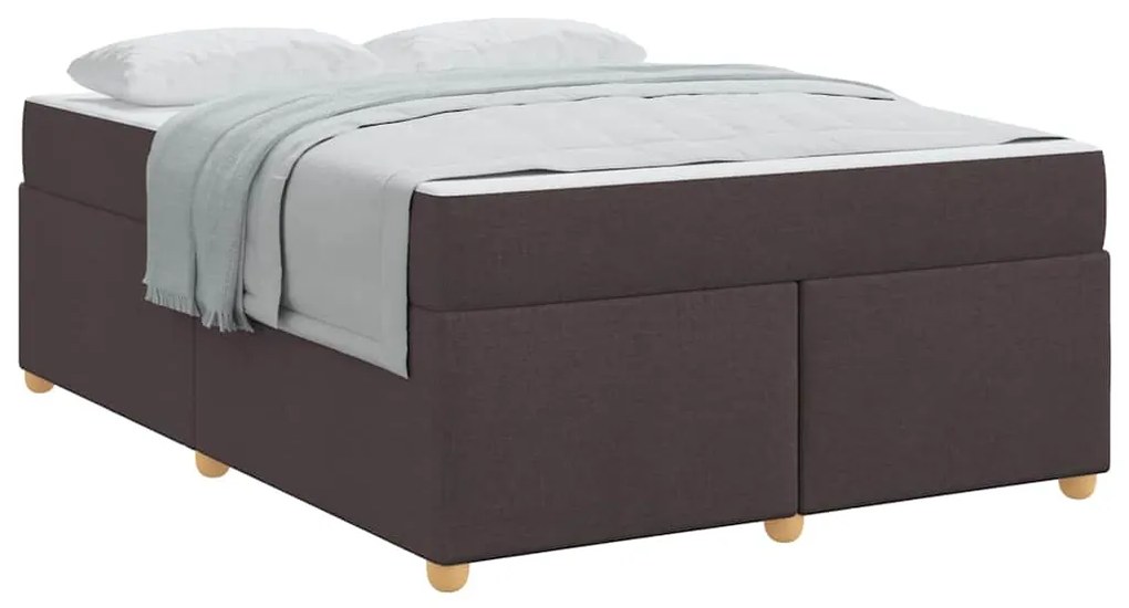 Estrutura da Cama Outros Castanho escuro 160 x 200 cm tecido