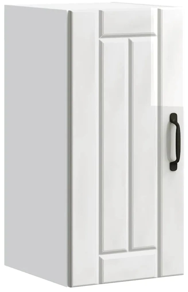 vidaXL Armário de parede da cozinha Lucca madeira branco brilhante