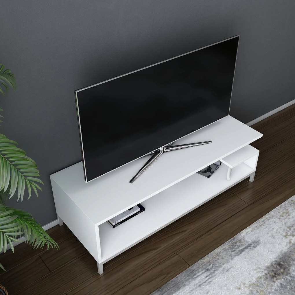 TV Stand Reilly – Branco – 120x44,6x37,6 cm