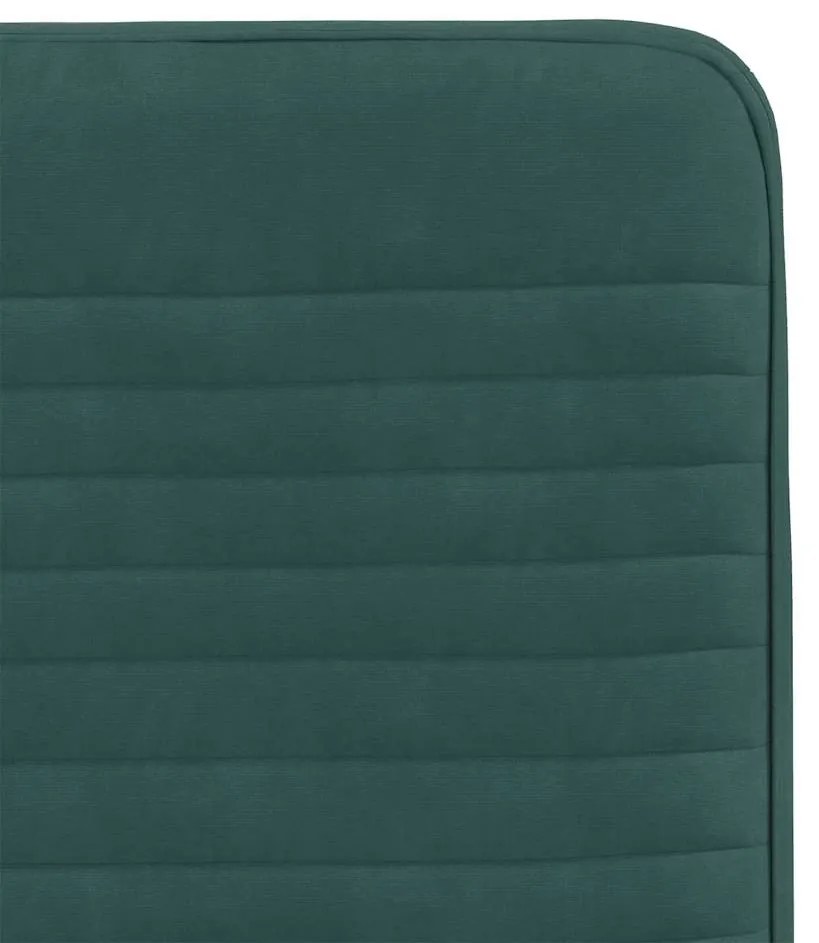 Cadeiras de jantar 4 pcs veludo verde-escuro
