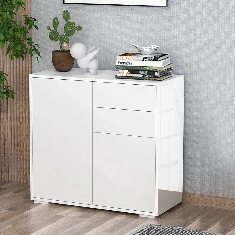 Aparador Sean de 79 cm - Branco - Design Nórdico